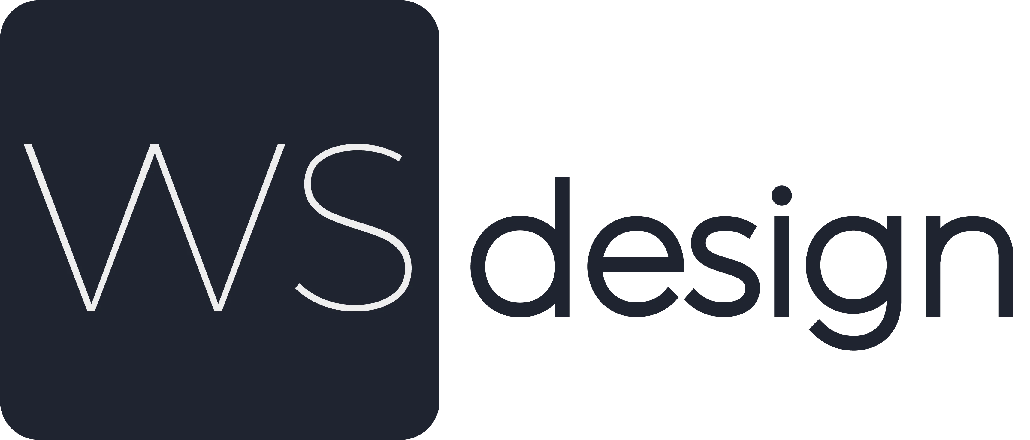 WS design logo